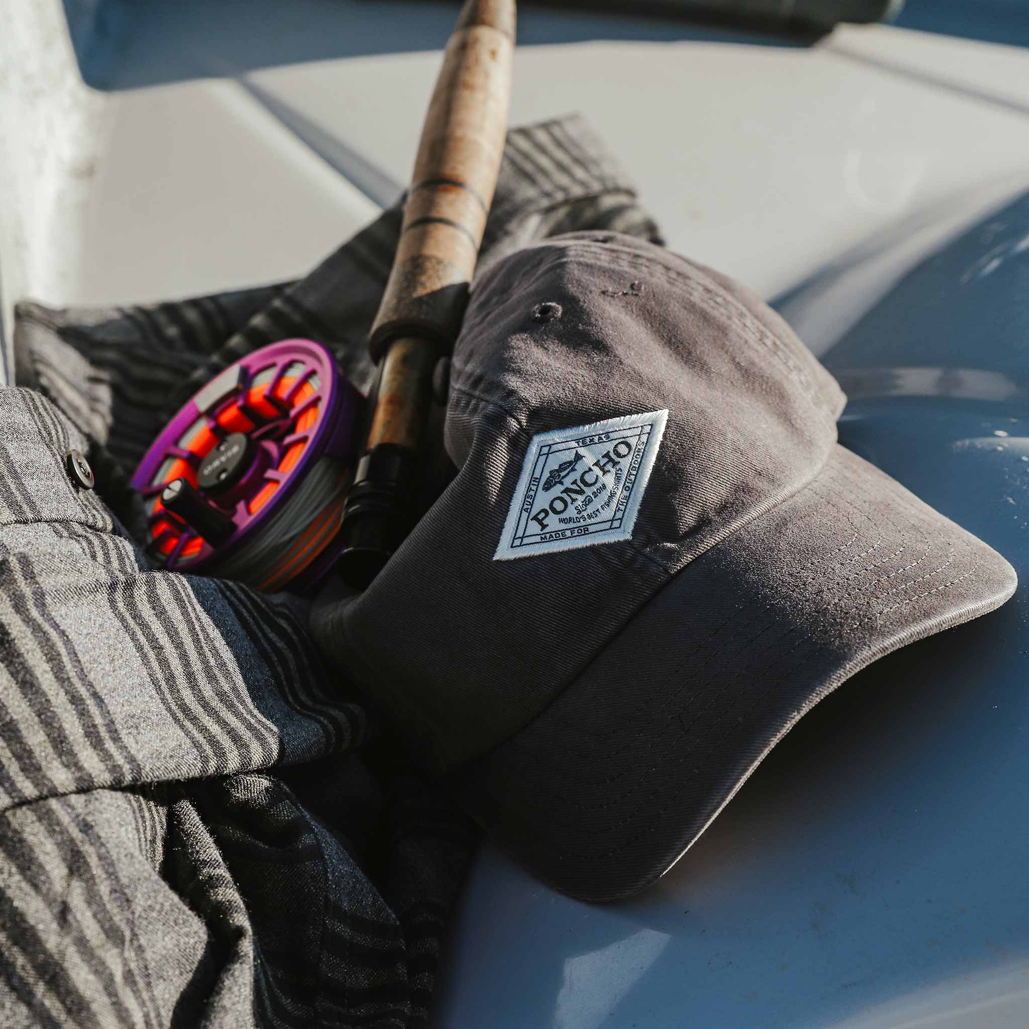 Grey Diamond Patch Hat - Image 3
